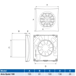 Airflow Aria Quiet 100mm Standard Extractor Fan - 90001047 7 Airflow Aria Quiet 100mm Standard Extractor Fan - 90001047 -Bathroom Supplies Sales 2024 a74c2657 67ec 4560 8044 975ee449890c