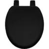 Bemis 5000ART Chicago Ultra-Fix Round Black Toilet Seat