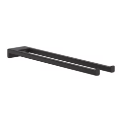 Hansgrohe AddStoris Twin-Handle Towel Holder 445mm Matt Black - 41770670