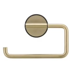 Tiger Tune Toilet Roll Holder - Brushed Brass And Black