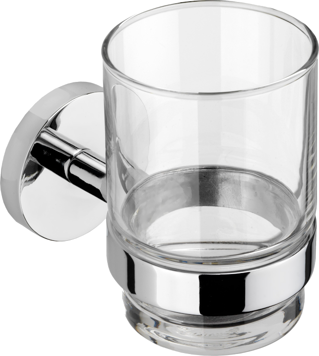 Croydex Pendle Flexi-Fix Chrome Wall Hung Tumbler - QM411841 4 Croydex Pendle Flexi-Fix Chrome Wall Hung Tumbler - QM411841 - Image 2