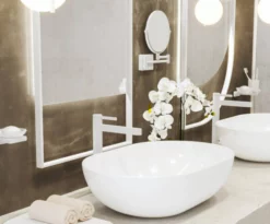 Hansgrohe AddStoris Shaving Mirror - Matt White