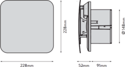 Xpelair Simply Silent Contour Standard Square Extractor Fan 150mm - C6S 13 Xpelair Simply Silent Contour Standard Square Extractor Fan 150mm - C6S -Bathroom Supplies Sales 2024 b13f68f7 3f06 49cf 8776 76ec3e135463