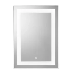 Croydex Rookley Hang ānā Lock LED Illuminated Mirror With Demister 700 X 500mm