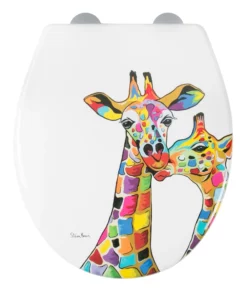 Stephen Brown Francie & Josie Giraffe Shower Curtain & Toilet Seat Bathroom Accessory Set -Bathroom Supplies Sales 2024 b2d49c28 2f0c 4f05 98af 6dfd27c6517f