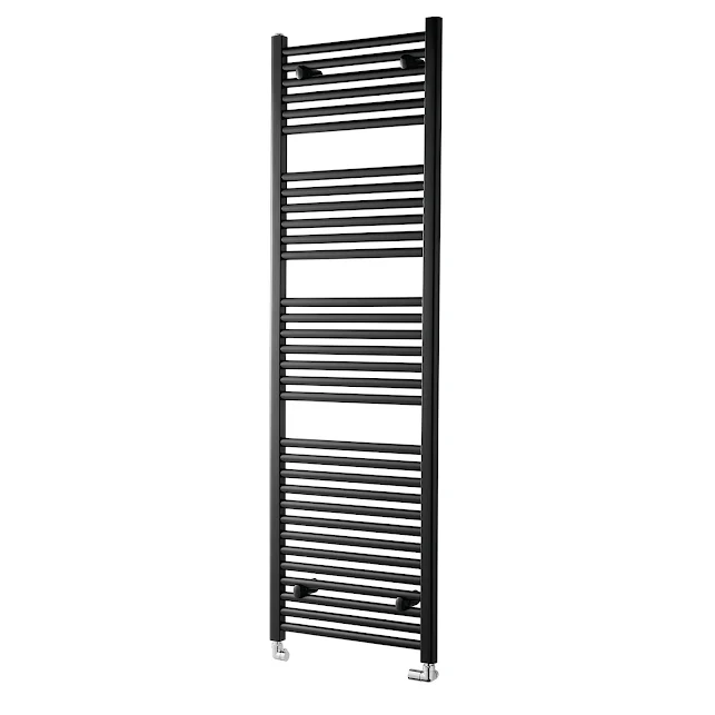 Towelrads Pisa Heated Towel Rail Black - 1600 X 500mm 4 Towelrads Pisa Heated Towel Rail Black - 1600 X 500mm - Image 2