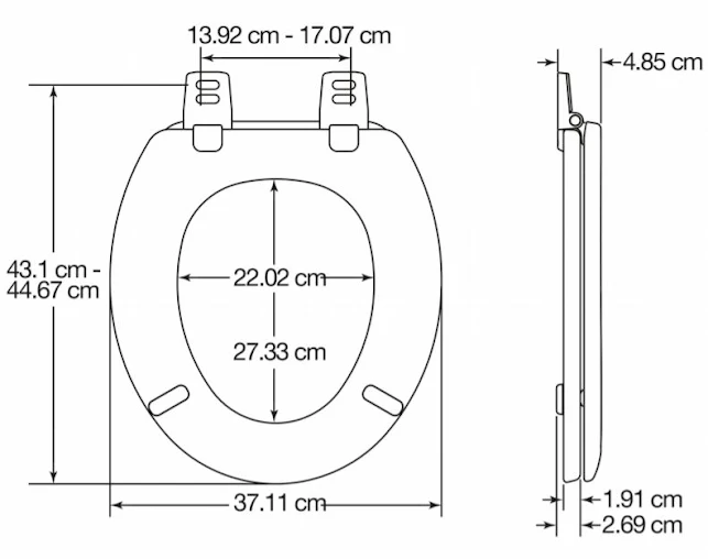 Bemis 5000ART Chicago Ultra-Fix Round Soft Cream Toilet Seat 4 Bemis 5000ART Chicago Ultra-Fix Round Soft Cream Toilet Seat - Image 2