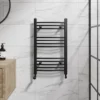 DuraTherm Curved Heated Towel Rail Matt Black - 750 X 450mm -Bathroom Supplies Sales 2024 b818b98f 7ff3 44a6 8661 0fbdfff08a63