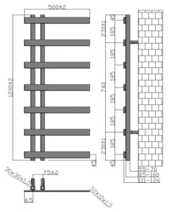 Solaro Heated Towel Rail Anthracite 500 X 1200mm 9 Solaro Heated Towel Rail Anthracite 500 X 1200mm -Bathroom Supplies Sales 2024 b8a537f3 6d42 4613 98e2 55a0364e4e8d