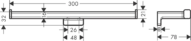 Hansgrohe AddStoris Double Toilet Roll Holder - Brushed Bronze 4 Hansgrohe AddStoris Double Toilet Roll Holder - Brushed Bronze - Image 2
