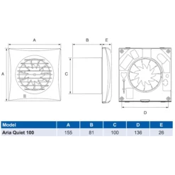 Airflow Aria Quiet 100mm Humidty And Timer Controlled Extractor Fan - 90001050 7 Airflow Aria Quiet 100mm Humidty And Timer Controlled Extractor Fan - 90001050 -Bathroom Supplies Sales 2024 b91039d9 fcaf 4071 a3c5 363e1cb43b6b