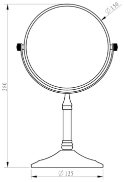 Vale Designs Free Standing Round Shaving Mirror 6" - Chrome -Bathroom Supplies Sales 2024 b9a37d9a 3f79 40f6 a61f e9e3a74ebc87 1