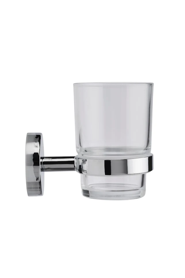 Croydex Pendle Flexi-Fix Chrome Wall Hung Tumbler - QM411841 5 Croydex Pendle Flexi-Fix Chrome Wall Hung Tumbler - QM411841 - Image 3
