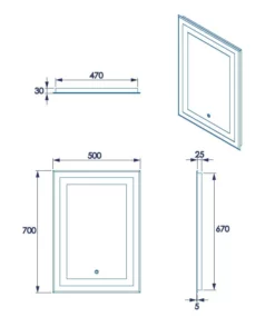 Croydex Rookley Hang ‘n’ Lock LED Illuminated Mirror With Demister 700 X 500mm -Bathroom Supplies Sales 2024 bc44c3a3 e2c5 49fc a4ad b3f467c1bd98