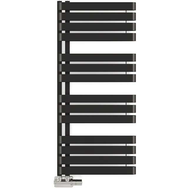 Terma Warp S Heated Towel Rail Matt Black 1110 X 500mm 5 Terma Warp S Heated Towel Rail Matt Black 1110 X 500mm - Image 3