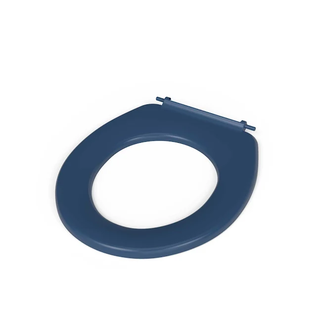 NymaCARE Dark Blue Ring Only Toilet Seat With Stainless Steel Pillar Hinge - 260015/DB 3 NymaCARE Dark Blue Ring Only Toilet Seat With Stainless Steel Pillar Hinge - 260015/DB