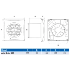 Airflow Aria Quiet 100mm Timer Controlled Extractor Fan - 90001048 7 Airflow Aria Quiet 100mm Timer Controlled Extractor Fan - 90001048 -Bathroom Supplies Sales 2024 bec02d1e 51dd 4f2c 8658 f81ed7830b54
