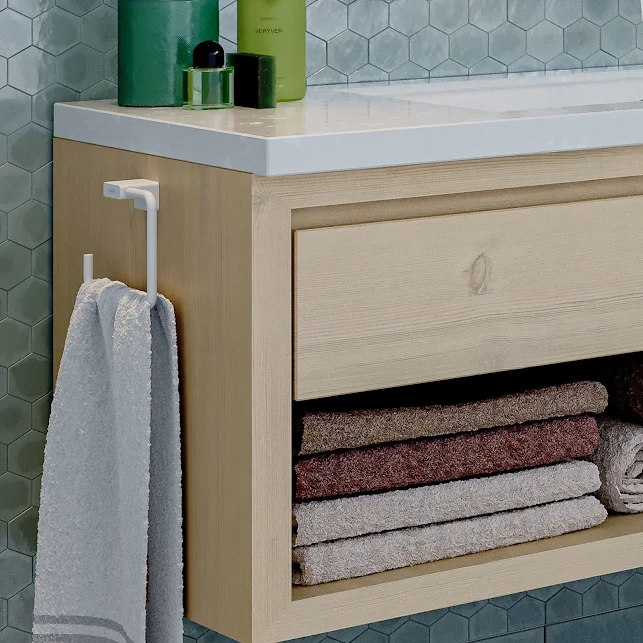 Hansgrohe AddStoris Towel Ring - Matt White 5 Hansgrohe AddStoris Towel Ring - Matt White - Image 3