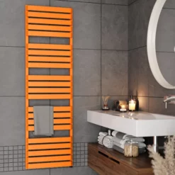 Terma Warp T One Electric Towel Rail Matt Orange 1695 X 500mm