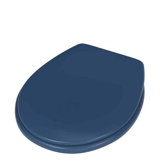 NymaCARE Dark Blue Toilet Seat With Lid And Stainless Steel Pillar Hinge - 260016/DB 3 NymaCARE Dark Blue Toilet Seat With Lid And Stainless Steel Pillar Hinge - 260016/DB