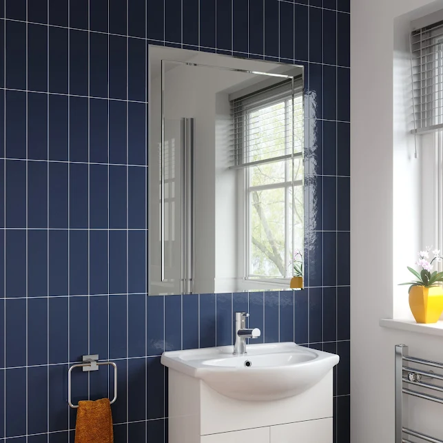 Essentials Specto Rectangular Frameless Bathroom Mirror 900 X 650mm 4 Essentials Specto Rectangular Frameless Bathroom Mirror 900 X 650mm - Image 2
