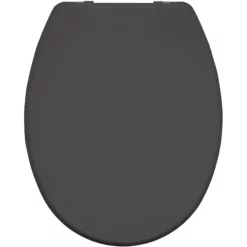 Bemis 2850CPT Buxton Ultra-Fix Round Slate Grey Toilet Seat