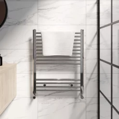 Duratherm Heated Towel Rail Flat Chrome 750 X 600mm -Bathroom Supplies Sales 2024 cada4c3c f084 415a b2c8 f59e44d44870