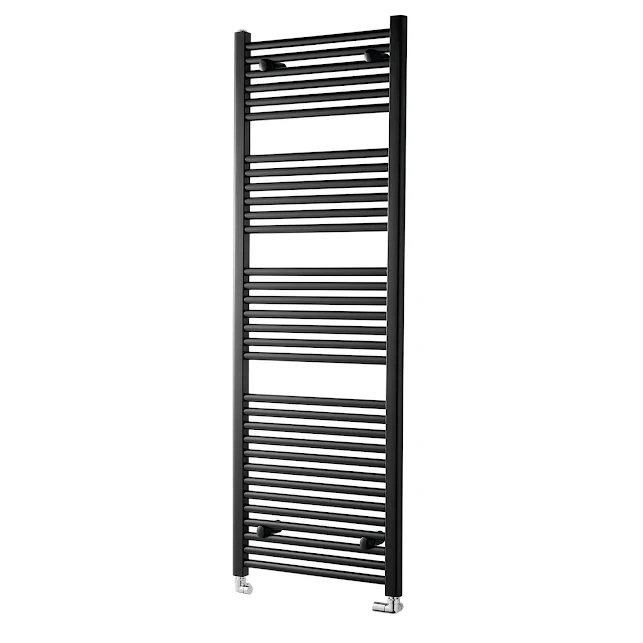 Towelrads Pisa Heated Towel Rail Black - 1800 X 600mm 4 Towelrads Pisa Heated Towel Rail Black - 1800 X 600mm - Image 2