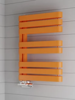 Terma Warp S Heated Towel Rail Matt Orange 655 X 500mm