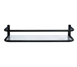 Vale Designs Wall Shelf With Rail - Black -Bathroom Supplies Sales 2024 cf69ee8d b1f9 4ef4 a5d5 371f3ce69567