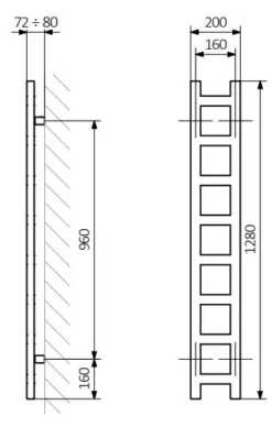 Terma Easy Matt Black Heated Towel Rail - 1600 X 200mm -Bathroom Supplies Sales 2024 cf7289c1 8c7b 49de a439 95de48e0a775