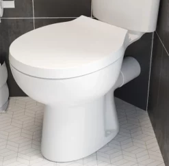 Ceramica Forli Soft Close Round Toilet Seat - Bottom Fix White