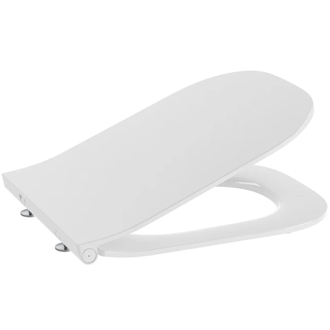 Roca The Gap Slim Soft Close D-Shape White Toilet Seat 3 Roca The Gap Slim Soft Close D-Shape White Toilet Seat