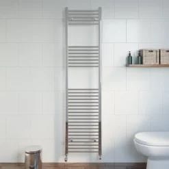DuraTherm Heated Towel Rail Chrome 1800 X 450mm Flat