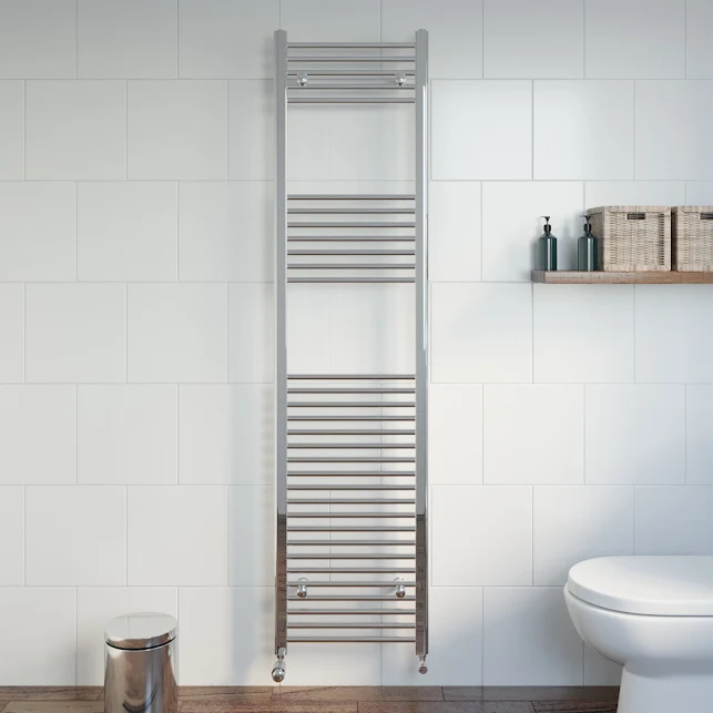 DuraTherm Heated Towel Rail Chrome 1800 X 450mm Flat 3 DuraTherm Heated Towel Rail Chrome 1800 X 450mm Flat