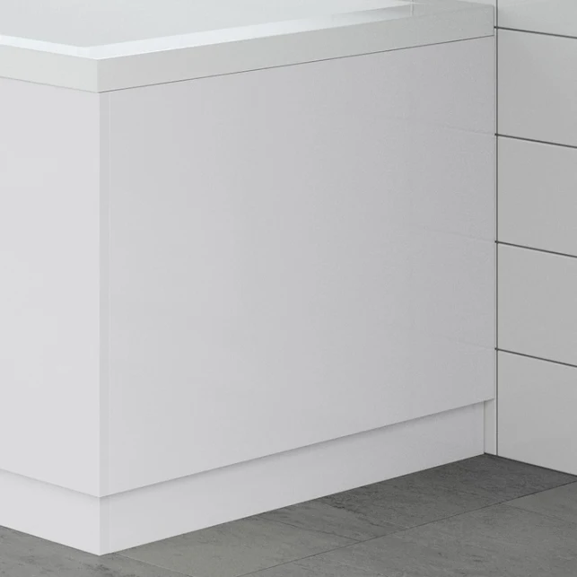 Artis White Gloss MDF Bath End Panel 800mm 3 Artis White Gloss MDF Bath End Panel 800mm