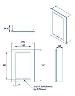 Croydex Clarence Hang ‘n’ Lock Single Door LED Illuminated Mirror Cabinet 700 X 500mm -Bathroom Supplies Sales 2024 d92aac26 8d2e 4026 b415 fdeddbd056f0