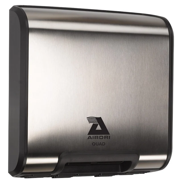 AirDri Quad Brushed Steel Hand Dryer - HDH0308C0SSB 4 AirDri Quad Brushed Steel Hand Dryer - HDH0308C0SSB - Image 2