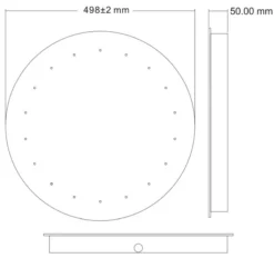 Artis Relucent Round LED Bathroom Mirror 500 X 500mm - Mains Power -Bathroom Supplies Sales 2024 ddfdc39e 4df8 473a 9920 cdcd5cfe3770