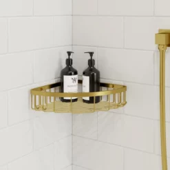 Architeckt Gold Corner Shower Basket Caddy