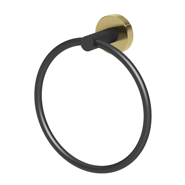 Architeckt Europa Black And Gold Towel Ring 5 Architeckt Europa Black And Gold Towel Ring - Image 3