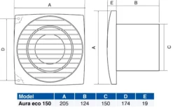 Airflow Aura 150mm Standard Extractor Fan - 9041351 7 Airflow Aura 150mm Standard Extractor Fan - 9041351 -Bathroom Supplies Sales 2024 e74628b2 73e1 4c9a a370 bf01cde9fcf2 3