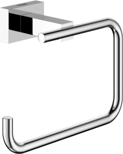Grohe Essentials Cube Chrome Wall Hung Toilet Roll Holder