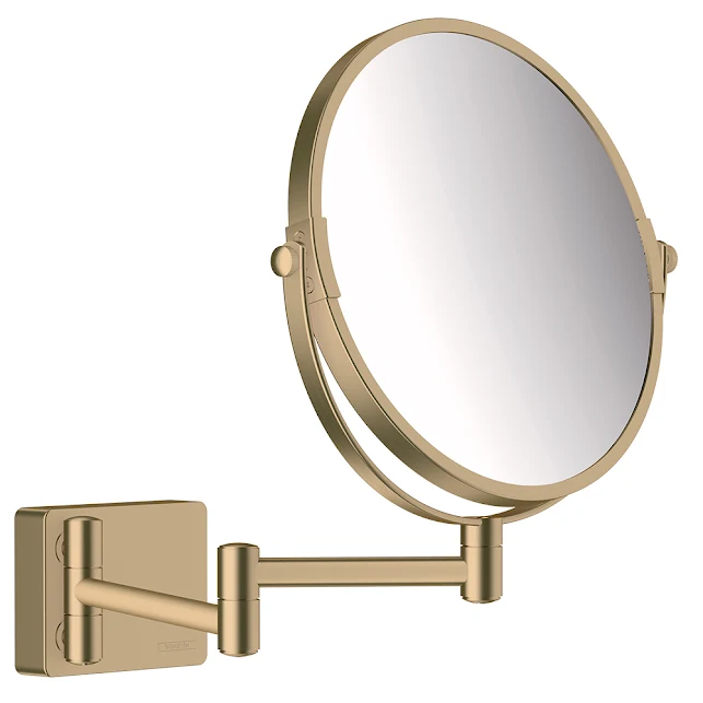 Hansgrohe AddStoris Shaving Mirror - Brushed Bronze 3 Hansgrohe AddStoris Shaving Mirror - Brushed Bronze