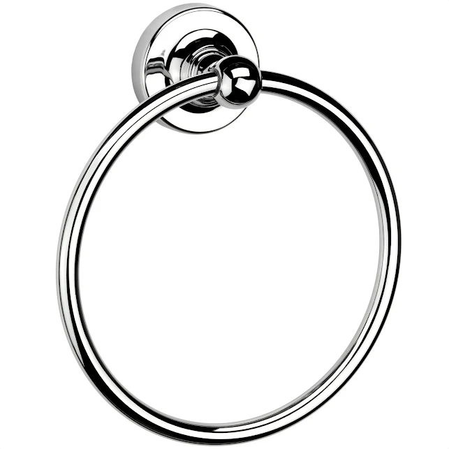 Croydex Worcester Flexi-Fix Chrome Towel Ring - QM461541 6 Croydex Worcester Flexi-Fix Chrome Towel Ring - QM461541 - Image 4