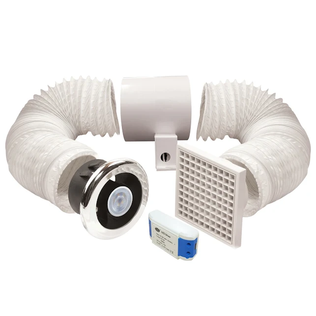 Vent-Axia Lo-Carbon Vent-A-Light Bathroom Extractor Fan & LED Light Kit - Timer 441424A 3 Vent-Axia Lo-Carbon Vent-A-Light Bathroom Extractor Fan & LED Light Kit - Timer 441424A