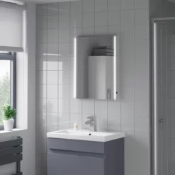 Artis Umbra LED Bathroom Mirror With Demister Pad 600 X 450mm - Mains Power
