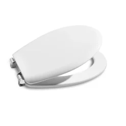 Roca Laura Soft Close Round White Toilet Seat
