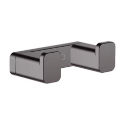 Hansgrohe AddStoris Double Robe Hook Brushed Black - 41755340
