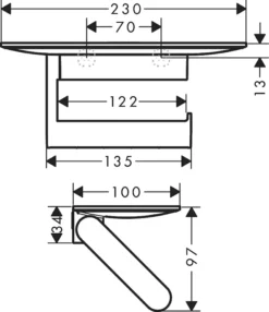 Hansgrohe WallStoris Toilet Paper Holder With Shelf - Matt Black -Bathroom Supplies Sales 2024 f360ae02 a5a5 42f2 b862 a324f2e3aeb1